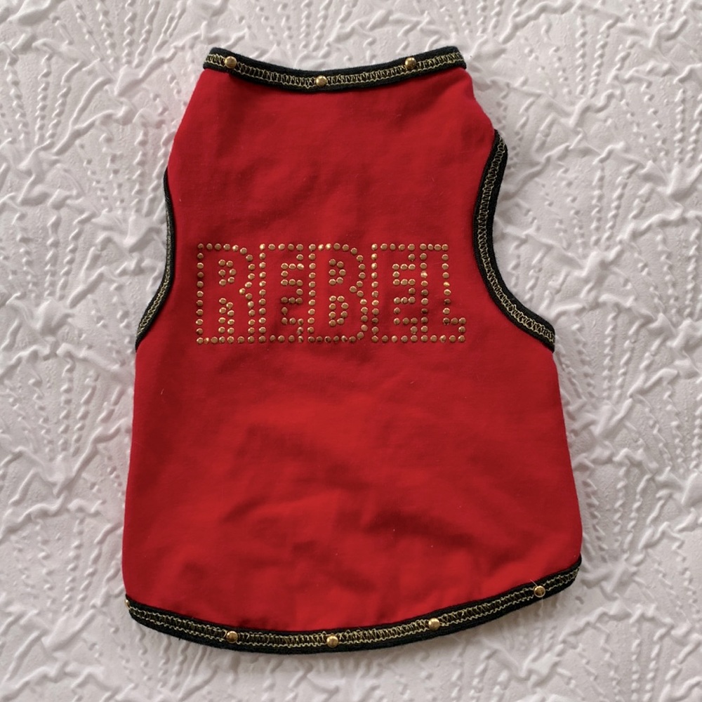 “REBEL” Male Doggy Shirt XS/Small ~ Never Used